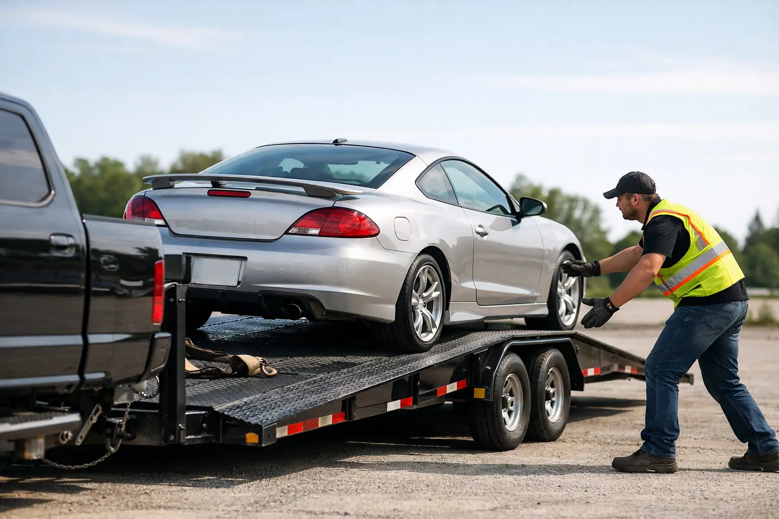 How to Load a Car Hauler Safely
