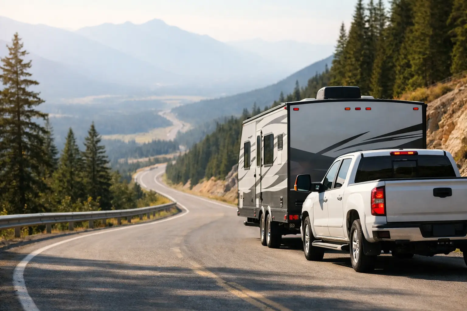 How to Tow Safely Downhill