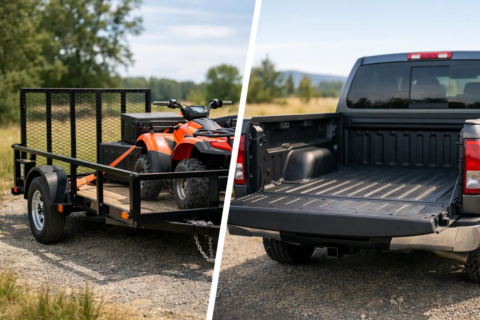 Utility Trailer vs Truck Bed: Which Fits?