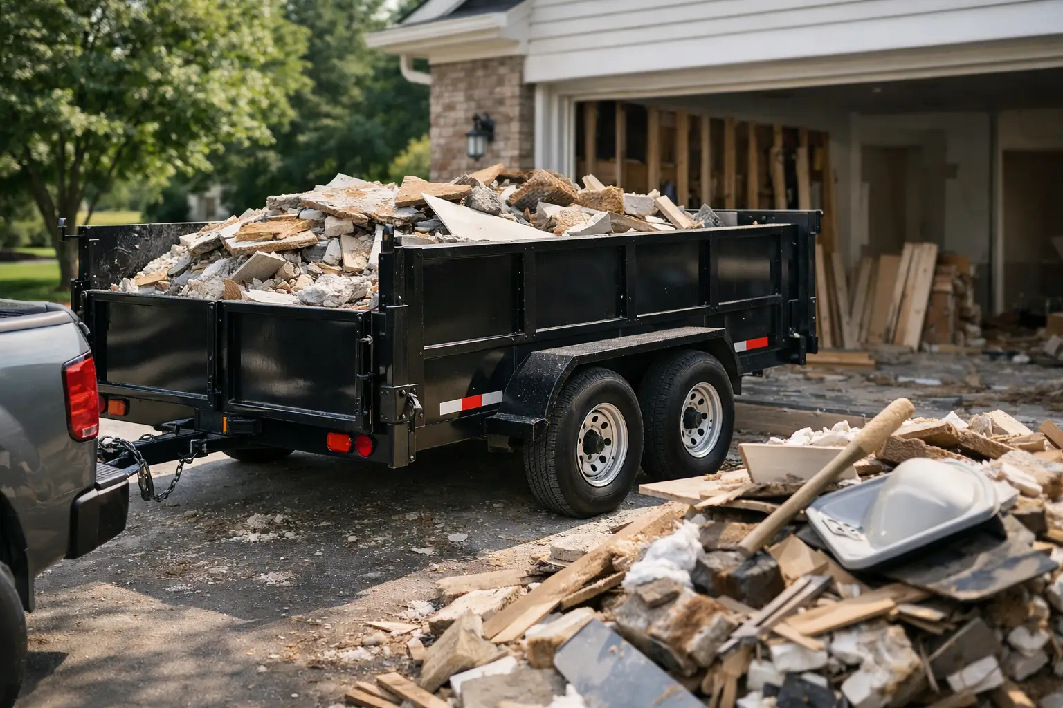 Hauling Renovation Debris With a Rental Trailer