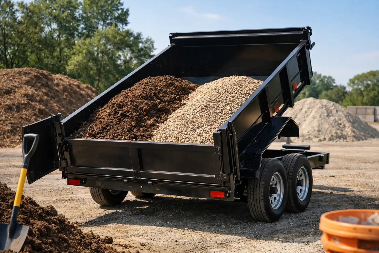 How Many Yards Can a 6x10 Dump Trailer Hold?