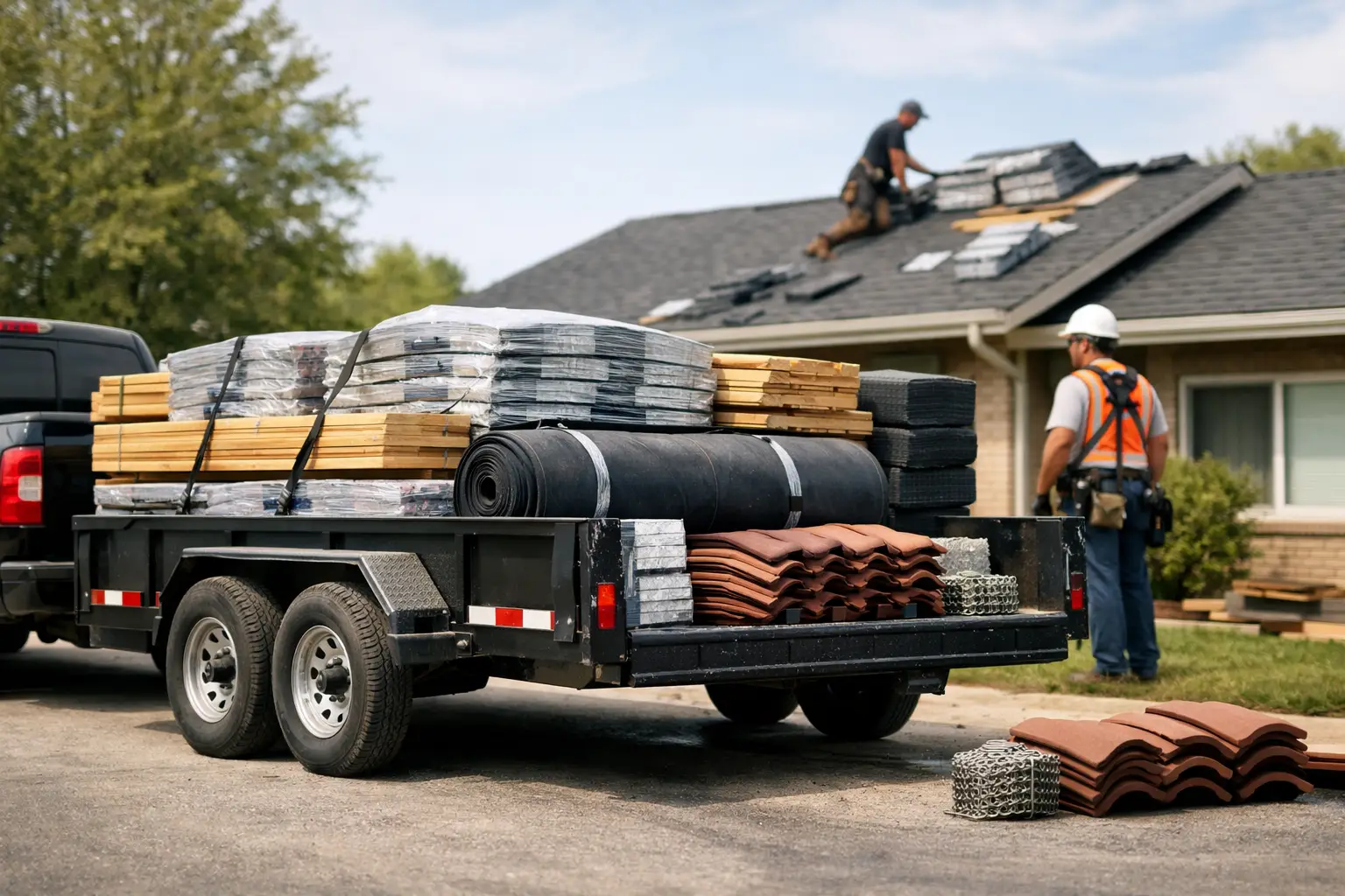 Trailer Rental for Roofing Materials Made Simple