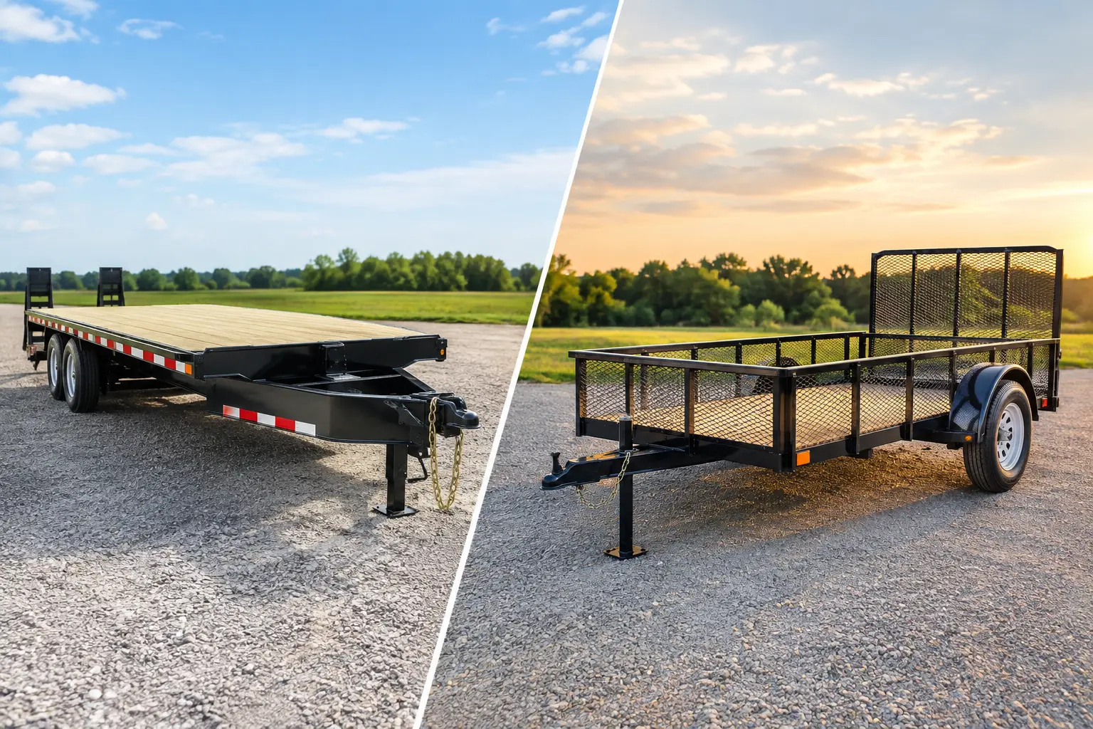 Flatbed Versus Utility: Which Trailer Fits?